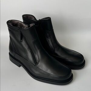 Fretz‎ Black Leather Sohle Men's Boots NWT - 9.5